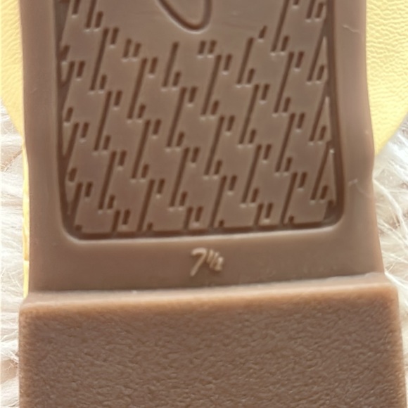 CIRCUS BY SAM EDELMAN Womens Yellow Ruched Odena Square Toe Slip On Mules 7.5 - Picture 6 of 6